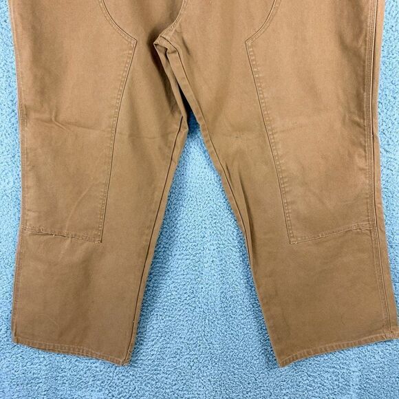 Bear River Carpenter Pants Mens 46 Brown Double Knee Workwear Outdoor Camp 44x30 - Picture 2 of 16